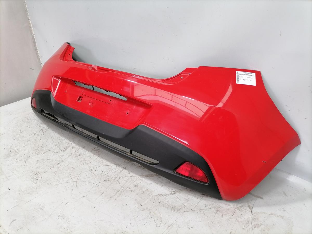Mazda 2 DE original Sto&szlig;stange Stossf&auml;nger hinten Rot Bj.2010